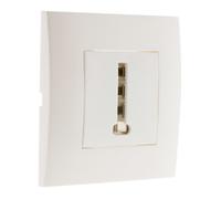 Prise téléphone Simplea 8 plots - blanc - Zenitech