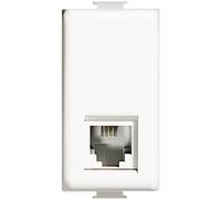 BTicino AM5958/11N Connecteur RJ11, Blanc