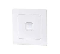 Prise téléphonique - Prise allemande/française 1 voie blanche, idéale pour les connexions intérieures, installation et utilisation faciles.