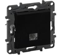 Prise téléphonique RJ11 noire Niloe Step