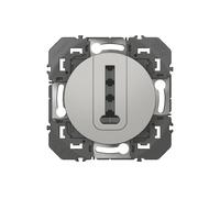 Prise téléphonique secondaire modulaire aluminium Legrand Dooxie