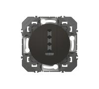 Prise téléphone en T LEGRAND Dooxie noir