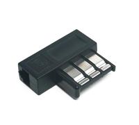 Prise Téléphonique vers RJ11 - Adaptateur Téléphonique avec Connecteur RJ11 - Convient pour la France - Prise T Noire