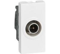 Legrand 078793 Mosaic Télévision Prise, Ø 9.52mm Mâle, 1 Modules, Blanc