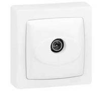 Prise télévision ASL simple mâle saillie complet blanc - LEGRAND - 086040