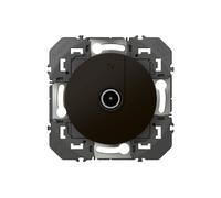 Prise TV simple - étoile blindée - Dooxie - noir LEGRAND