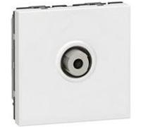 Legrand 078780 Mosaic Télévision Prise, Type F, 2 Modules, Blanc