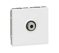 Prise télévision typeF Mosaic 2 modules blanc LEGRAND 078780