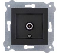 Prise terminale télévision avec filtre Noir métallique 260/14E EXEN