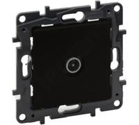 Prise terminale TV mâle noir 10 dB Niloe Step