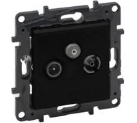 Prise terminale TV-R-SAT noire 10 dB Niloe Step