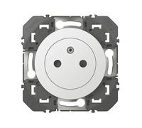 Prise terre 1 poste blanche Legrand Dooxie