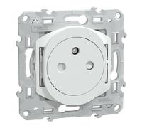 Prise terre affleurante SCHNEIDER S320052 1 poste Ovalis Blanc