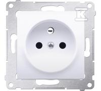 Prise terre obturateurs Simon54 DGZ1CZ.01/11 blanche