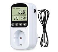 Prise Thermostat Numérique, Prise Thermostatique Numérique, LCD Prise De Thermostat Numérique, Prise De Contrôleur De Température, Thermostat Terrarium, pour Incubateur, Serre, Aquarium