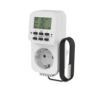 Prise thermostatique parfaite, régulateur de température 230 V, thermostat à prise avec capteur, interrupteur de température pour chauffage, refroidissement, serre, terrarium, blanc