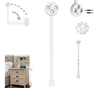 Prise tournante Extensible,multiprise Plate Derriere Meuble, Prise Extensible Derriere Meuble, Outlet Extender, rotatives à 180°,avec Ports USB-A,USB-C et 2 Prises Secteur,Extensibles de 46 à 67 cm