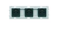 Prise triple 2P+T anthracite - HAGER WE123A