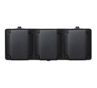 Prise triple 2P+T étanche IP54 Noir 180940 KOS Bryza