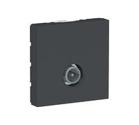 Prise TV 1 poste 2 modules Unica Anthracite Schneider