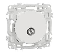 Prise TV 1 poste Schneider Electric Odace blanc