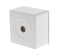 Prise TV Ø9,52mm en saillie - Blanc - Vulco - Zenitech