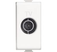 BTicino AM5202P14 Matix Prise TV Passante, 14 DB, Blanc, 1 m