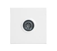 Legrand - Prise TV simple mâle Mosaic 2 modules - blanc
