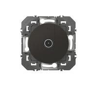 Prise TV coaxiale modulaire noire Legrand Dooxie 1 pièce