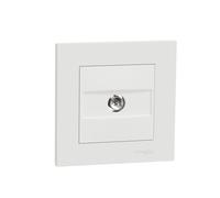 Prise tv complet Miluz, SCHNEIDER ELECTRIC, blanc