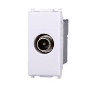 Prise TV directe connecteur mâle compatible plan couleur blanc EV2250