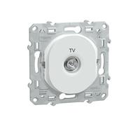 Prise TV encastrée Ovalis Blanc coaxiale 75 ohms 5-862 MHz