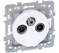 Prise TV-FM-SAT blanche Square (60266) G