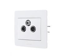 Prise TV/FM/SAT DEBFLEX DIAM2 blanc
