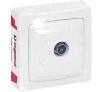 Legrand Prise TV simple appareillage saillie coaxiale Blanc
