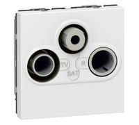 Prise TV LEGRAND FM Sat Mosaic Blanc 2 Modules
