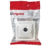 Prise TV - LEGRAND - Simple - Blanc - Mécanisme - Fixation murale en saillie