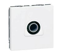 Prise TV mâle simple 2 modules - Mosaic - à composer - blanc