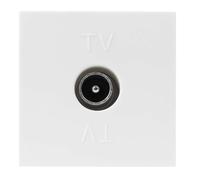 Zenitech – Prise TV module large – moteur seul – Blanc