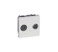 Legrand Prise TV-R Mosaic 078783 2 modules pour maintenance d'installation blanc