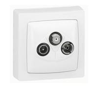 Prise TV-R-SAT Appareillage saillie complet - blanc - 86042 - Legrand