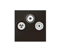 Prise TV-R-SAT FM et DAB 2 modules Mosaic - Noir mat - 079186L - Legrand