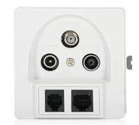 Prise TV/R/SAT/RJ-45/RJ-11 - Connexion