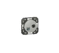 Prise TV + RJ45 catégorie6 STP compacte dooxie finition alu - 600452 - Legrand