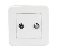 Prise TV + SAT Classic Blanc