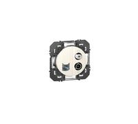 Prise TV-SAT + RJ45 cat6 STP compacte dooxie finition blanc - 600358 - Legrand