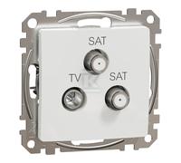 Prise TV/SAT/SAT finale 4dB blanche SEDNA DESIGN SDD111481S