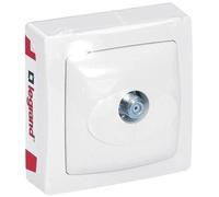 Legrand – Prise TV Type F à visser 1 poste Blanc ASL