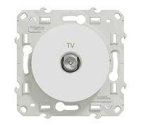 Prise TV simple - Blanc - Odace 2011 - S520445 - Schneider