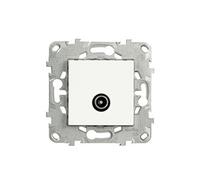 Prise TV simple blanc Unica